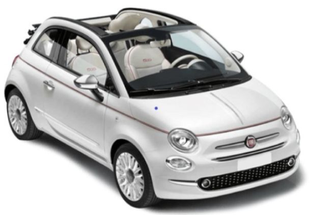 Fiat 500 Cabrio Tilos car rental
