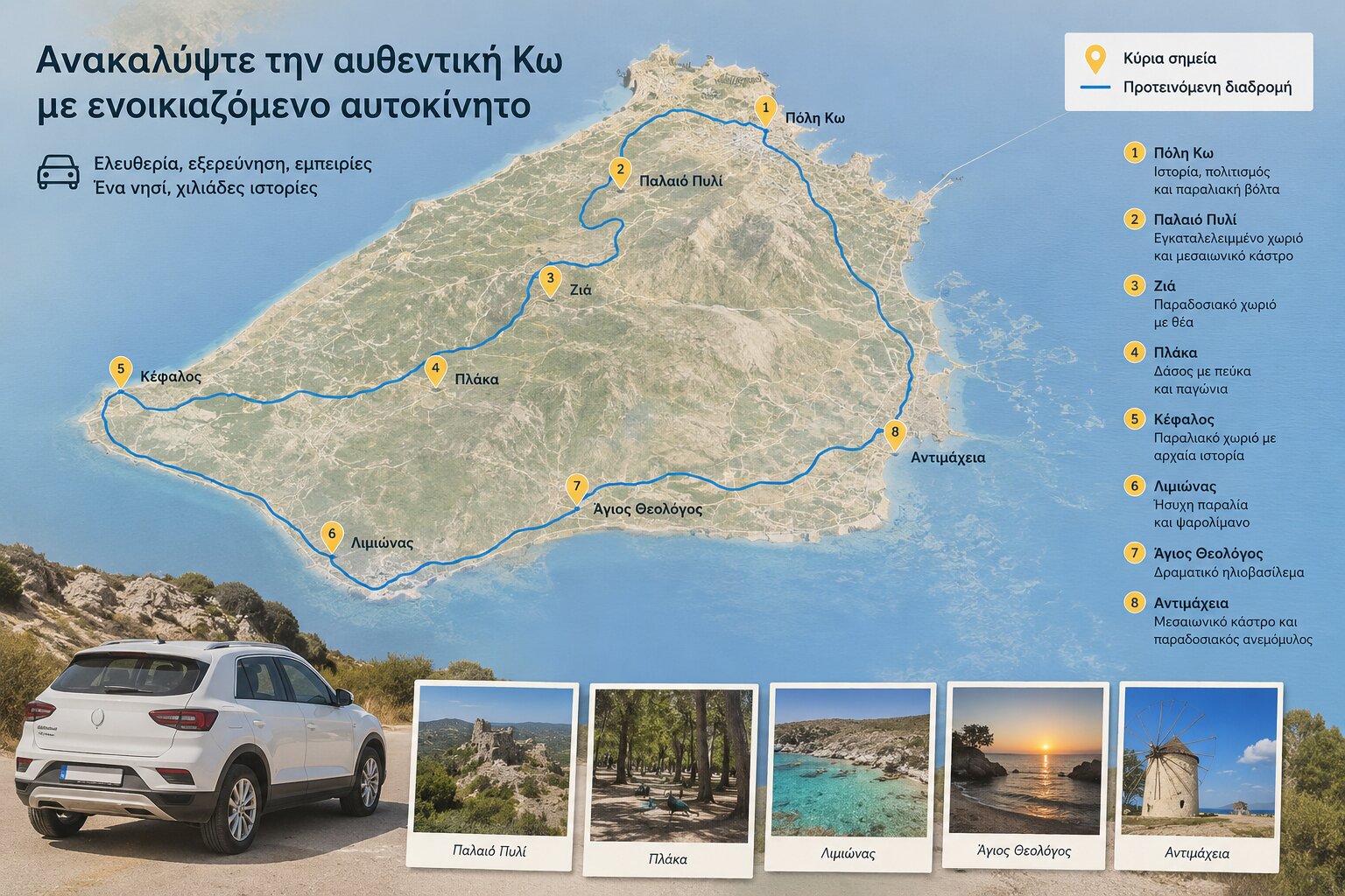 Η Άγνωστη Κως: Ένα Road Trip στα Πιο Αυθεντικά Σημεία του Νησιού