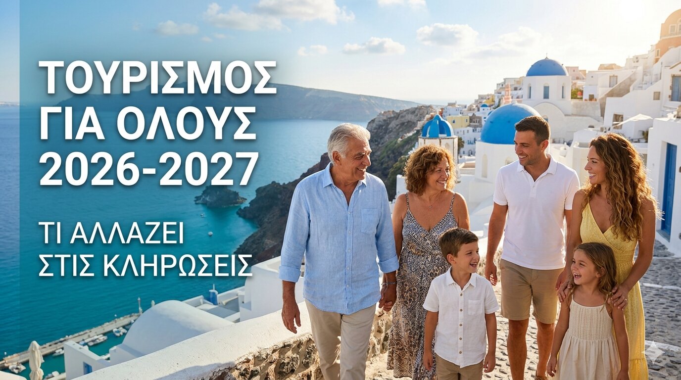 Τουρισμός για Όλους 2026-2027: Τι Αλλάζει στις Κληρώσεις – Το Νέο Σύστημα που Δίνει Δεύτερη Ευκαιρία σε Χιλιάδες Δικαιούχους