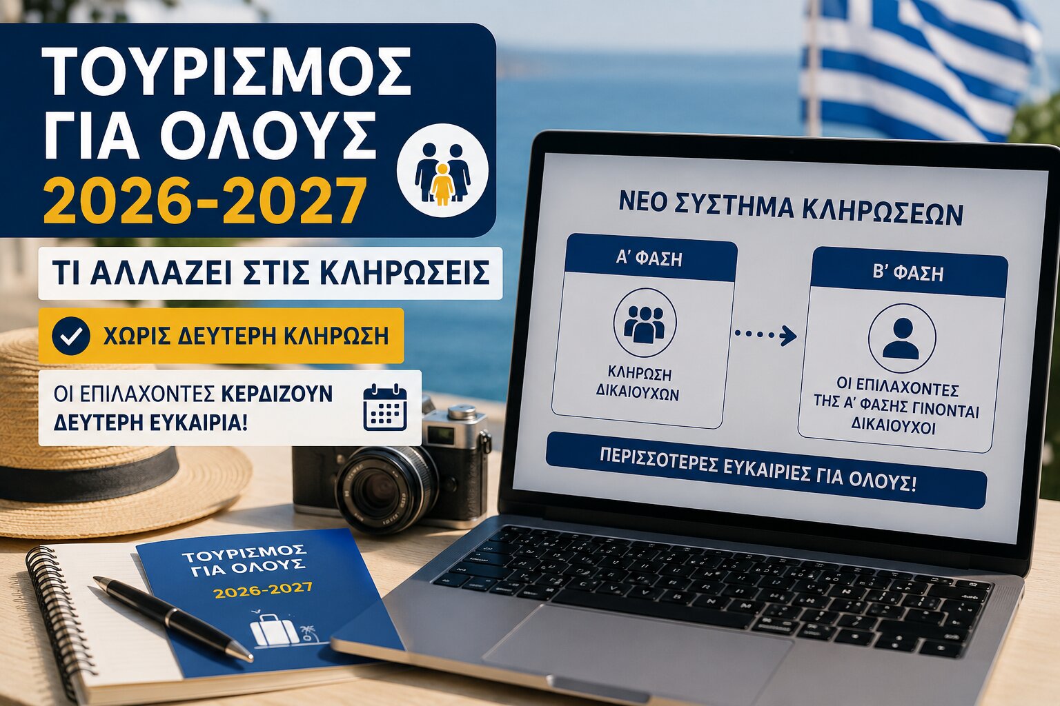 Tourism for All 2026-2027: Greece Introduces a New Draw System That Gives Thousands of Applicants a Second Chance