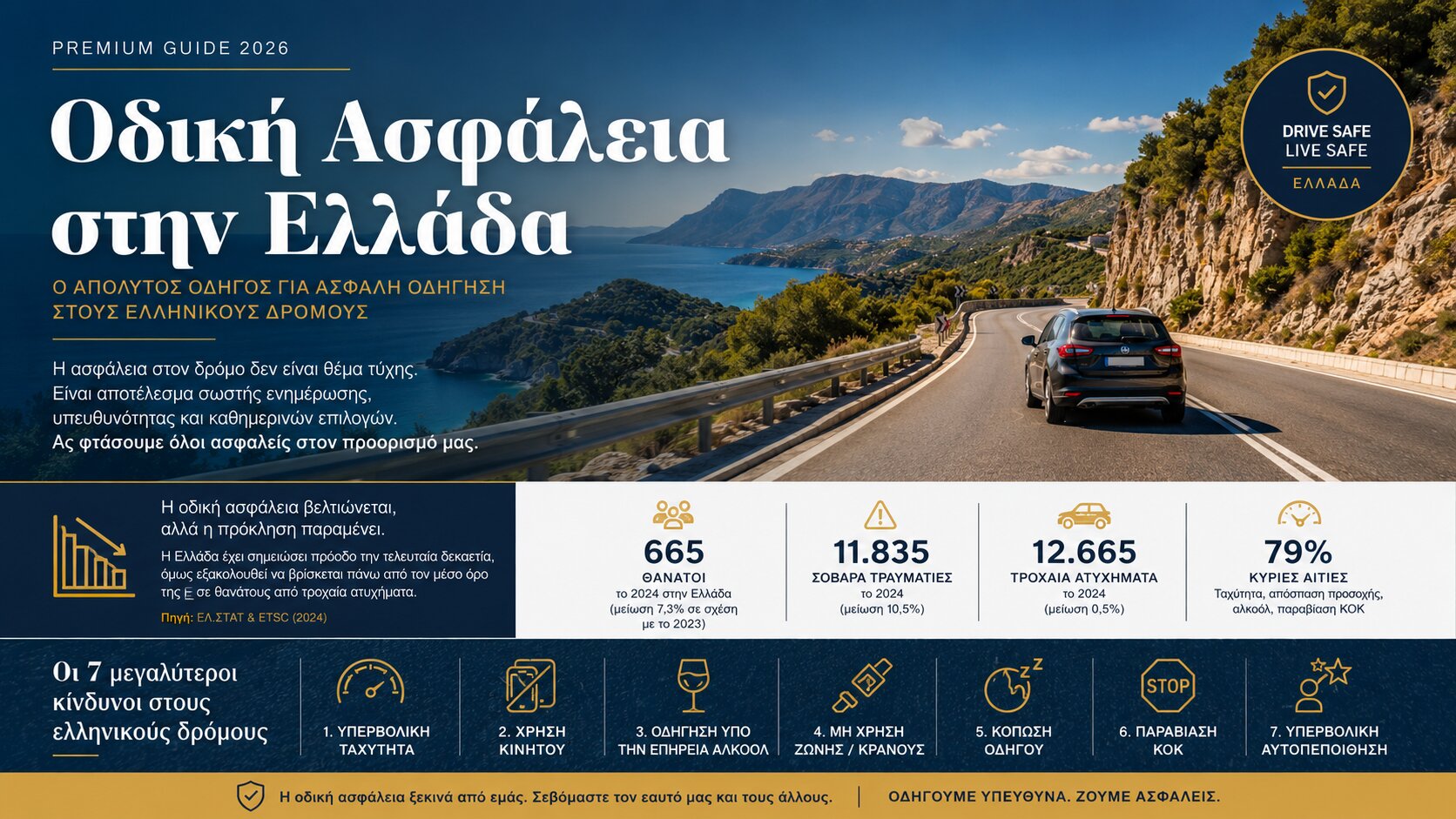 ΟΔΙΚΗ ΑΣΦΑΛΕΙΑ ΣΤΗΝ ΕΛΛΑΔΑ 2026: Η ΜΕΓΑΛΗ ΕΘΝΙΚΗ ΠΡΟΚΛΗΣΗ ΠΟΥ ΘΑ ΚΑΘΟΡΙΣΕΙ ΤΟ ΜΕΛΛΟΝ ΤΩΝ ΕΛΛΗΝΙΚΩΝ ΔΡΟΜΩΝ