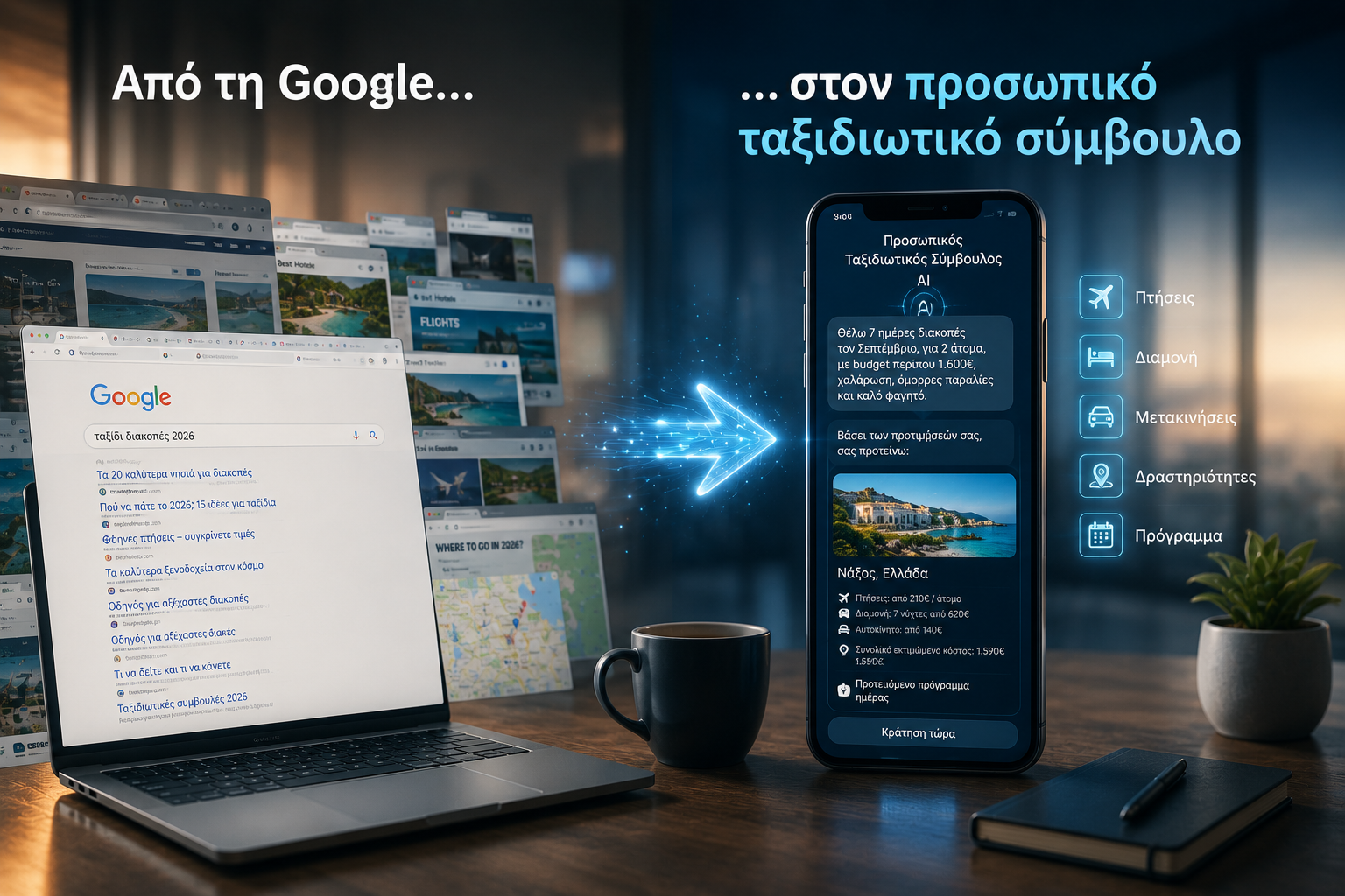 Η Τεχνητή Νοημοσύνη αλλάζει τα ταξίδια: Πώς η AI οργανώνει τις διακοπές μας το 2026