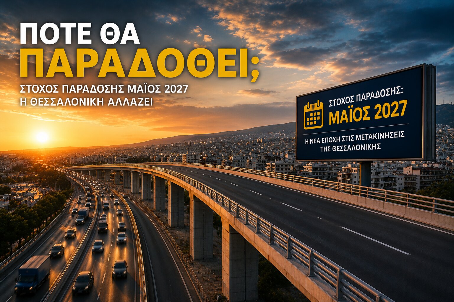 Flyover Θεσσαλονίκης 2026: Σε ποια φάση βρίσκεται το μεγαλύτερο οδικό έργο της Βόρειας Ελλάδας και πότε θα παραδοθεί
