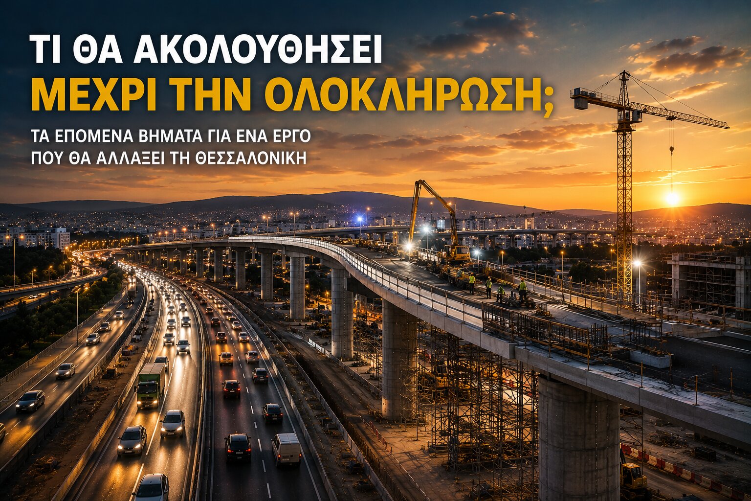 Flyover Θεσσαλονίκης 2026: Σε ποια φάση βρίσκεται το μεγαλύτερο οδικό έργο της Βόρειας Ελλάδας και πότε θα παραδοθεί