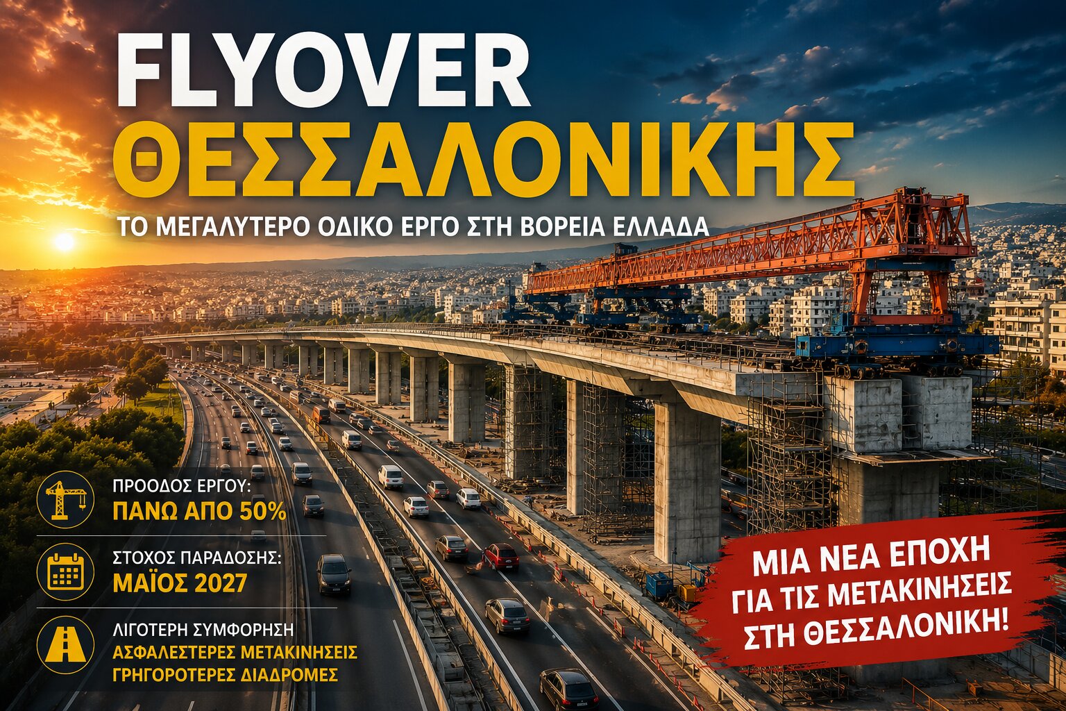 Thessaloniki Flyover 2026: Current Progress, Completion Timeline and How It Will Transform Transportation in Northern Greece