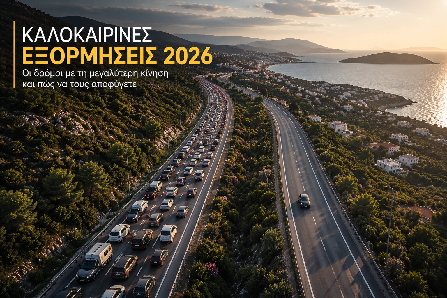 Traveling in Greece During Summer 2026? The 10 Busiest Roads and How to Avoid Traffic