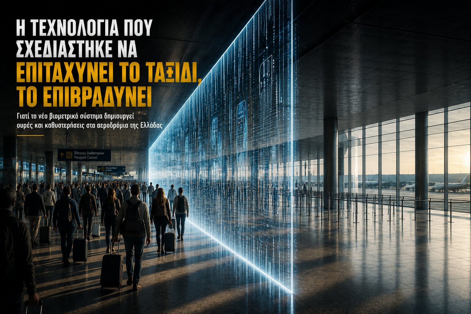 Smart Borders Put Greek Airports to the Test: The New System Threatening to Turn Arrivals into Hours of Waiting