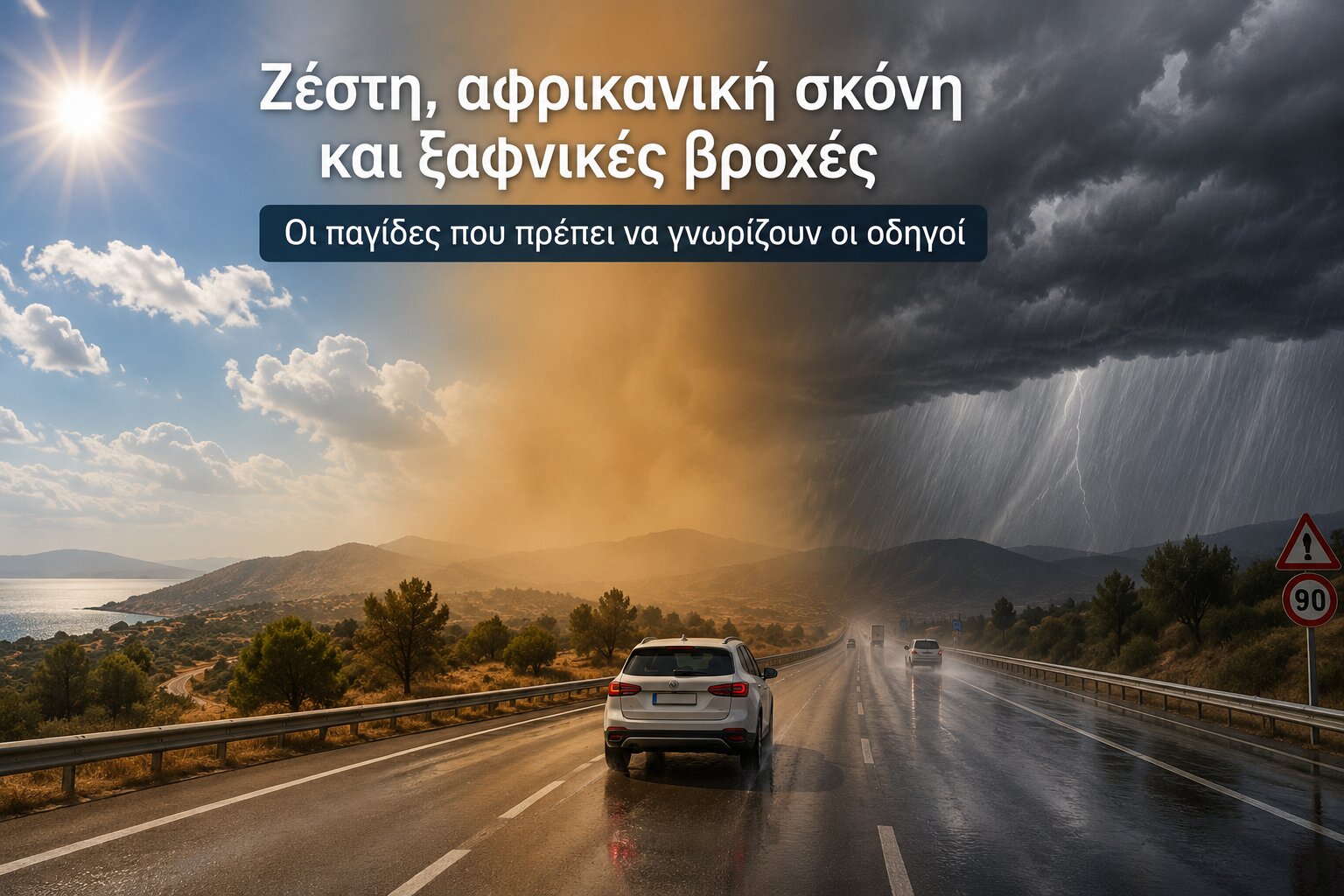 Heat, Saharan Dust and Sudden Rain: Driving Hazards You Shouldn't Ignore