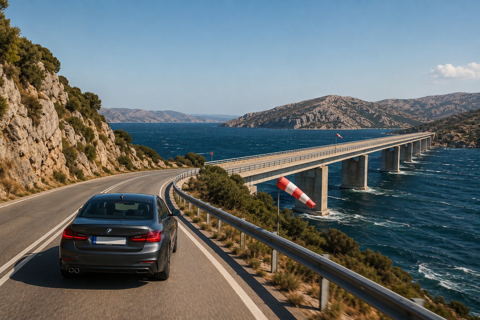 Μελτέμια και Οδήγηση: Πότε ο Πλευρικός Άνεμος Μπορεί να Μετακινήσει το Αυτοκίνητο στον Δρόμο
