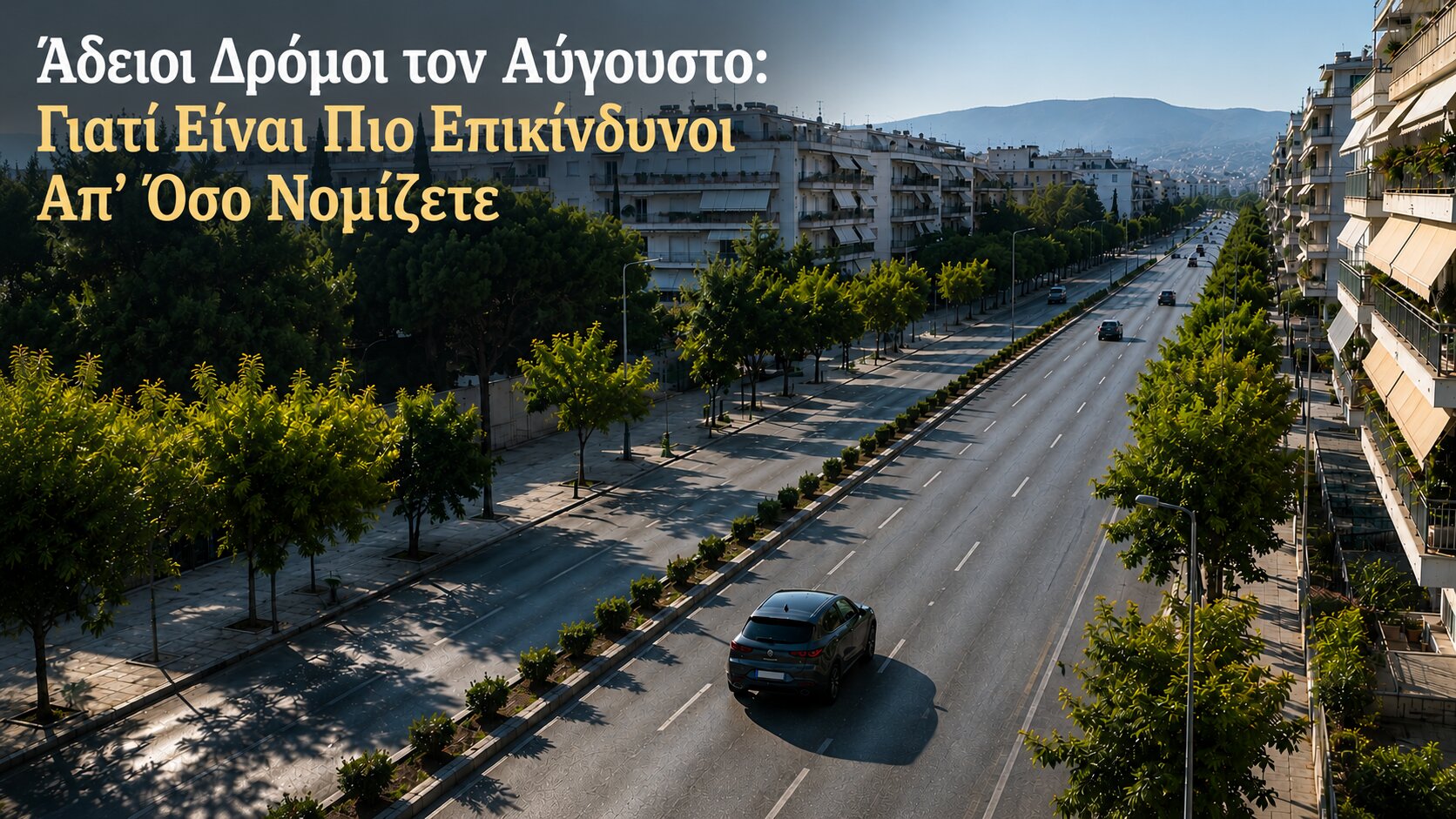 Empty Roads in August: Why They Can Be More Dangerous Than You Think